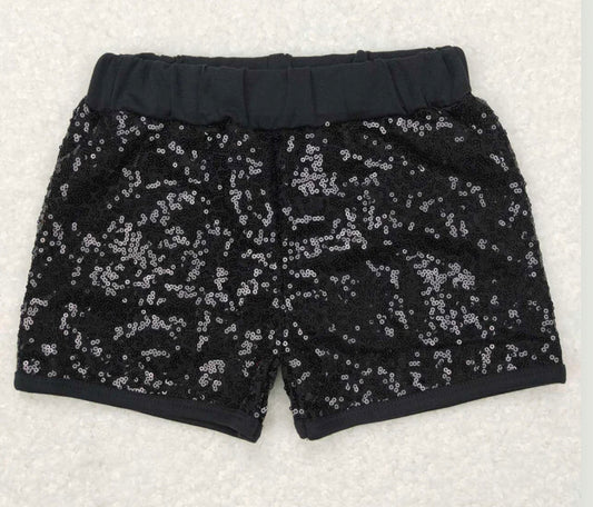 Black Sequin Shorts MM