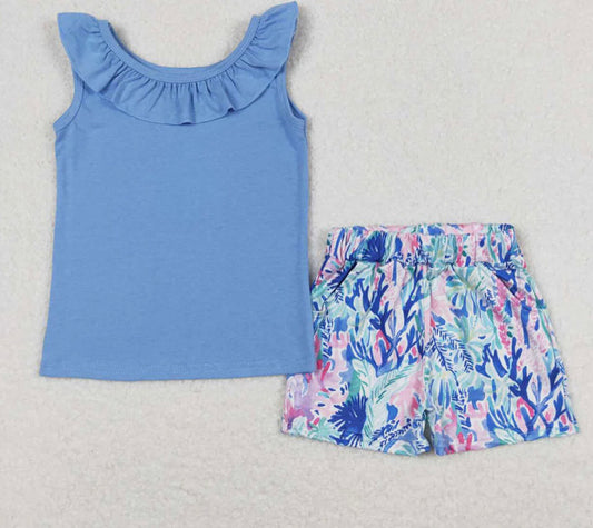 Baby Blue Lilly Shorts Set MM