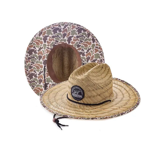 Fieldstone Camo Straw Hat BE