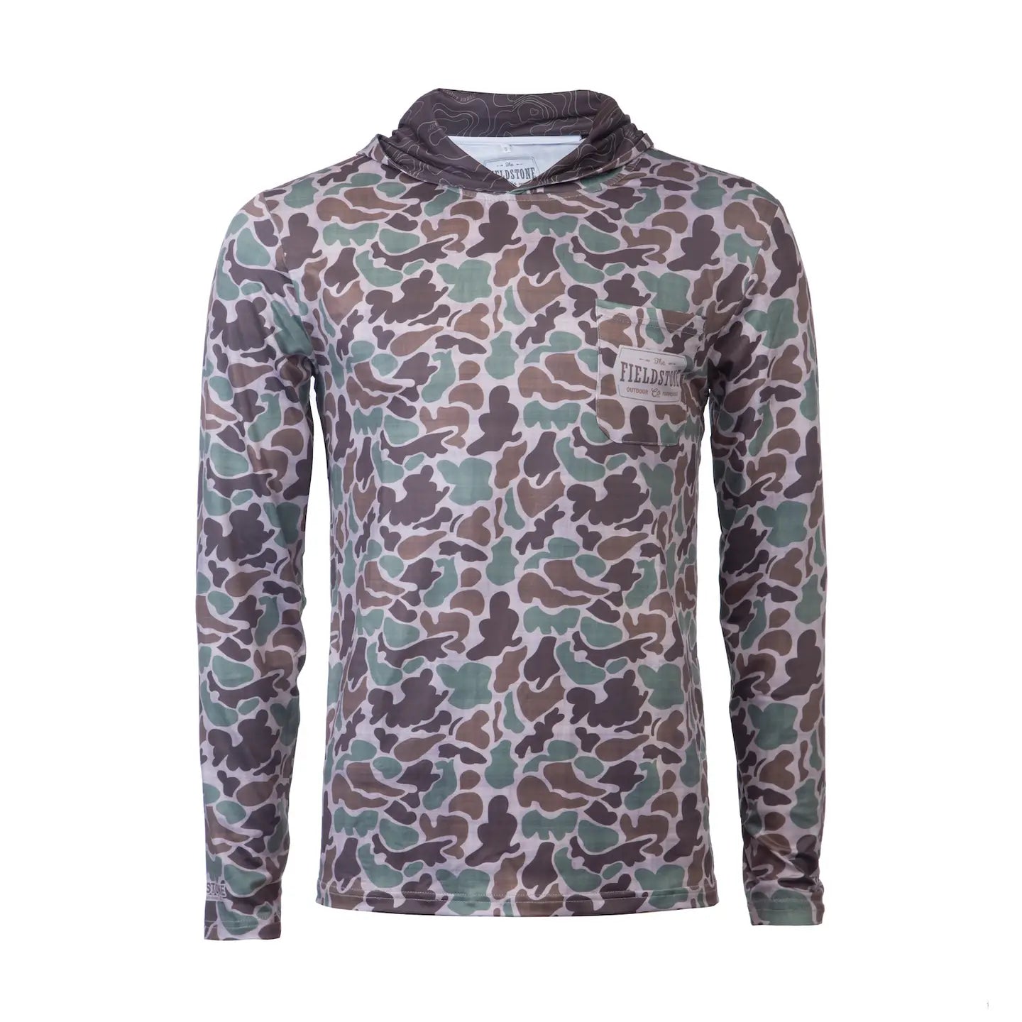 TCC/FIELDSTONE DRY FIT CAMO HOODIE CAMO