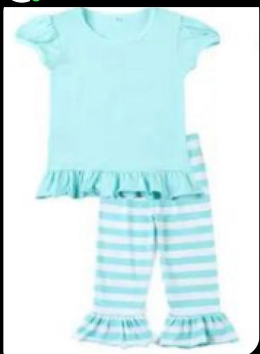 Aqua Striped Outfit MM