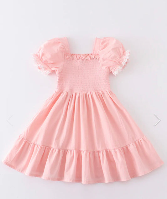 Pink Smocked Dress MM
