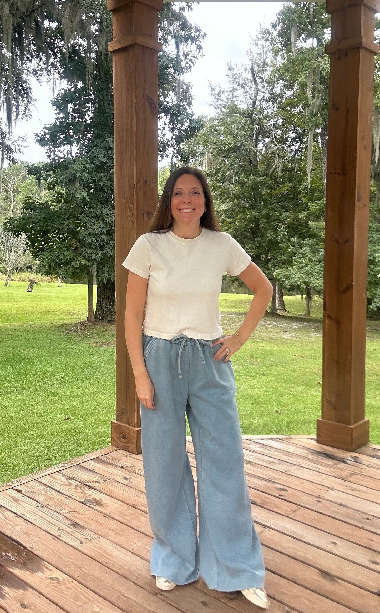 Allie acid wash pants
