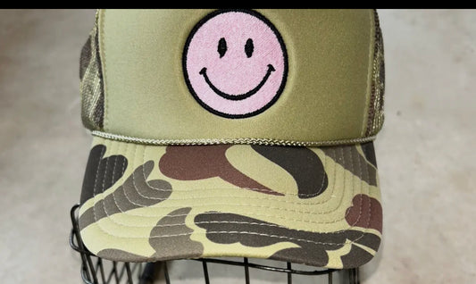 Smiley Camo Trucker Hat MM
