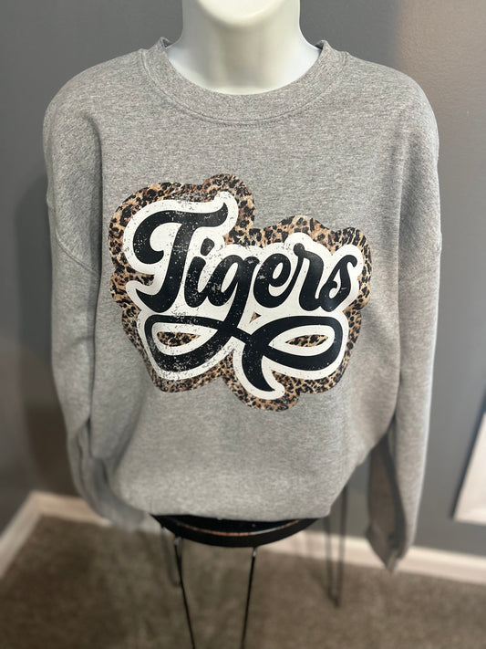 Tigers Distressed Cheetah Sweatshirt MM