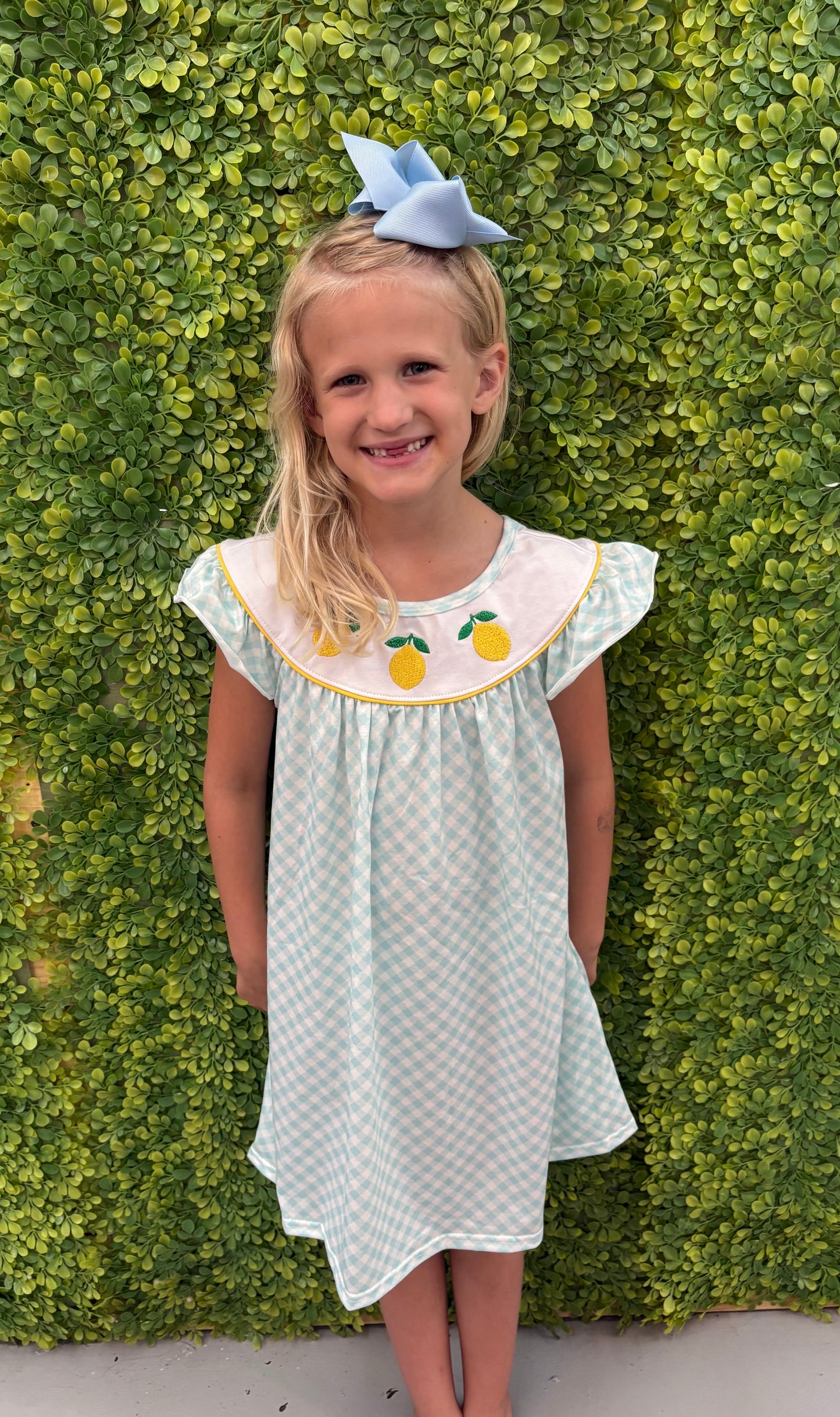 001/mint lemon dress