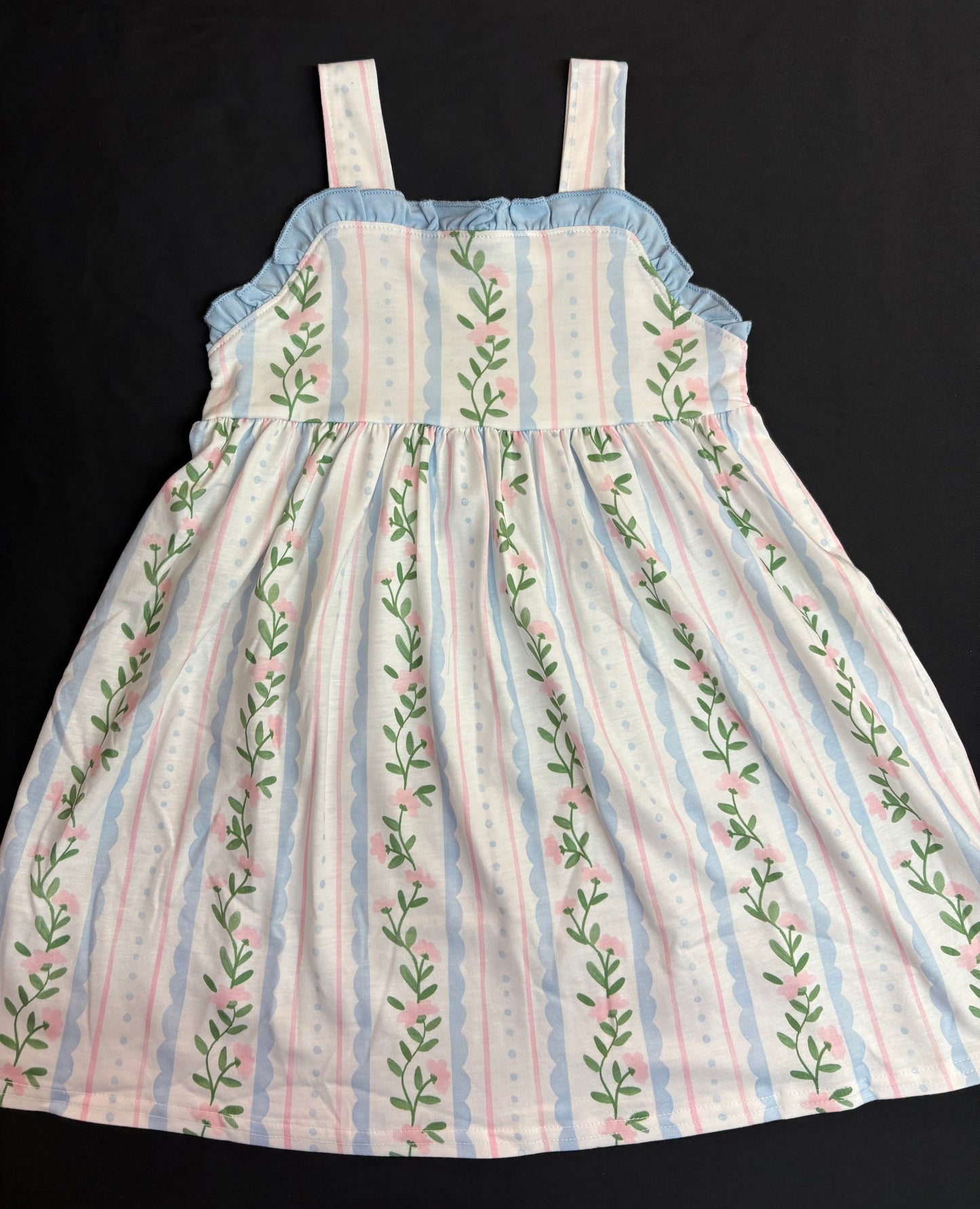 001/floral ruffle dress