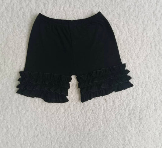 Black Ruffle Shorts MM