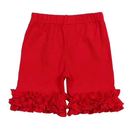 Red Ruffle Shorts MM