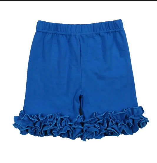 Royal Blue Ruffle Shorts MM