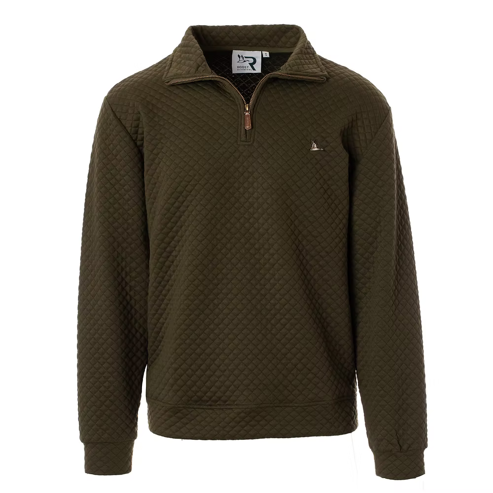001/drake 1/4 zip green