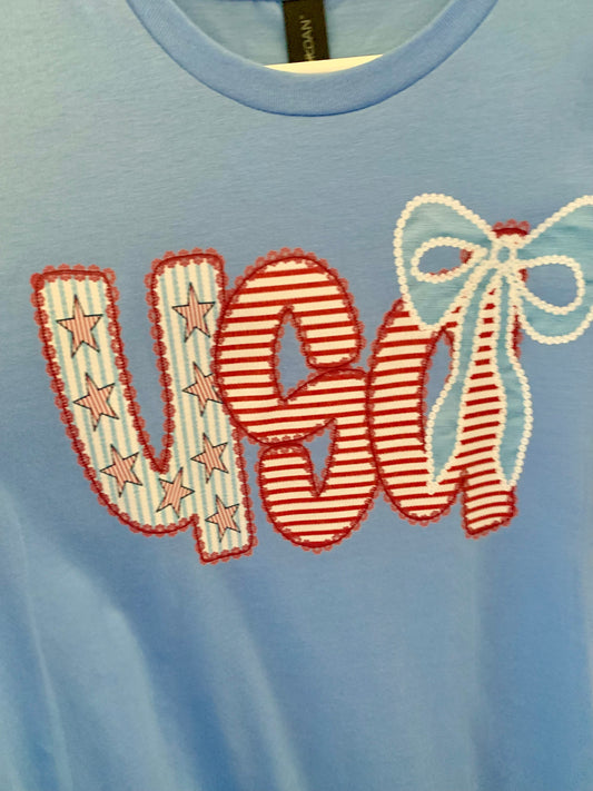 7/USA blue and red