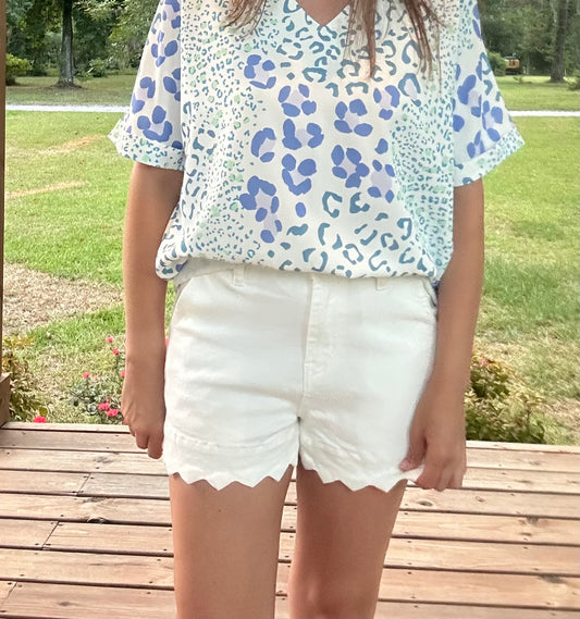 Scalloped shorts- PP