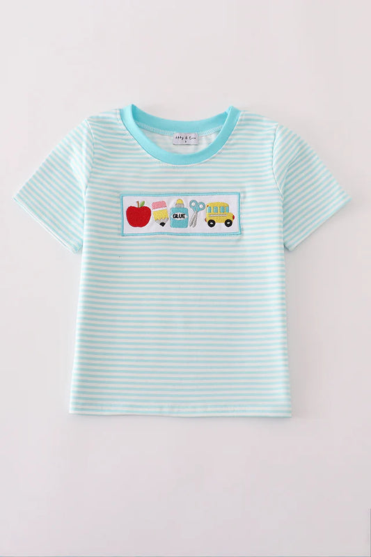 001/ Blue Apple top