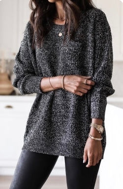 Glittering Tunic Sweater PP