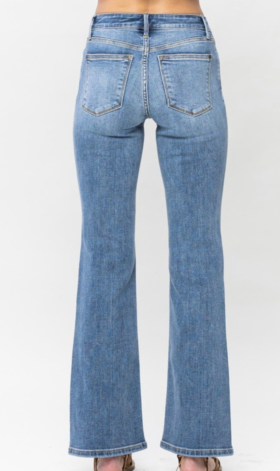 Judy Blue Midrise Vintage Button-fly Bootcut Jeans PP