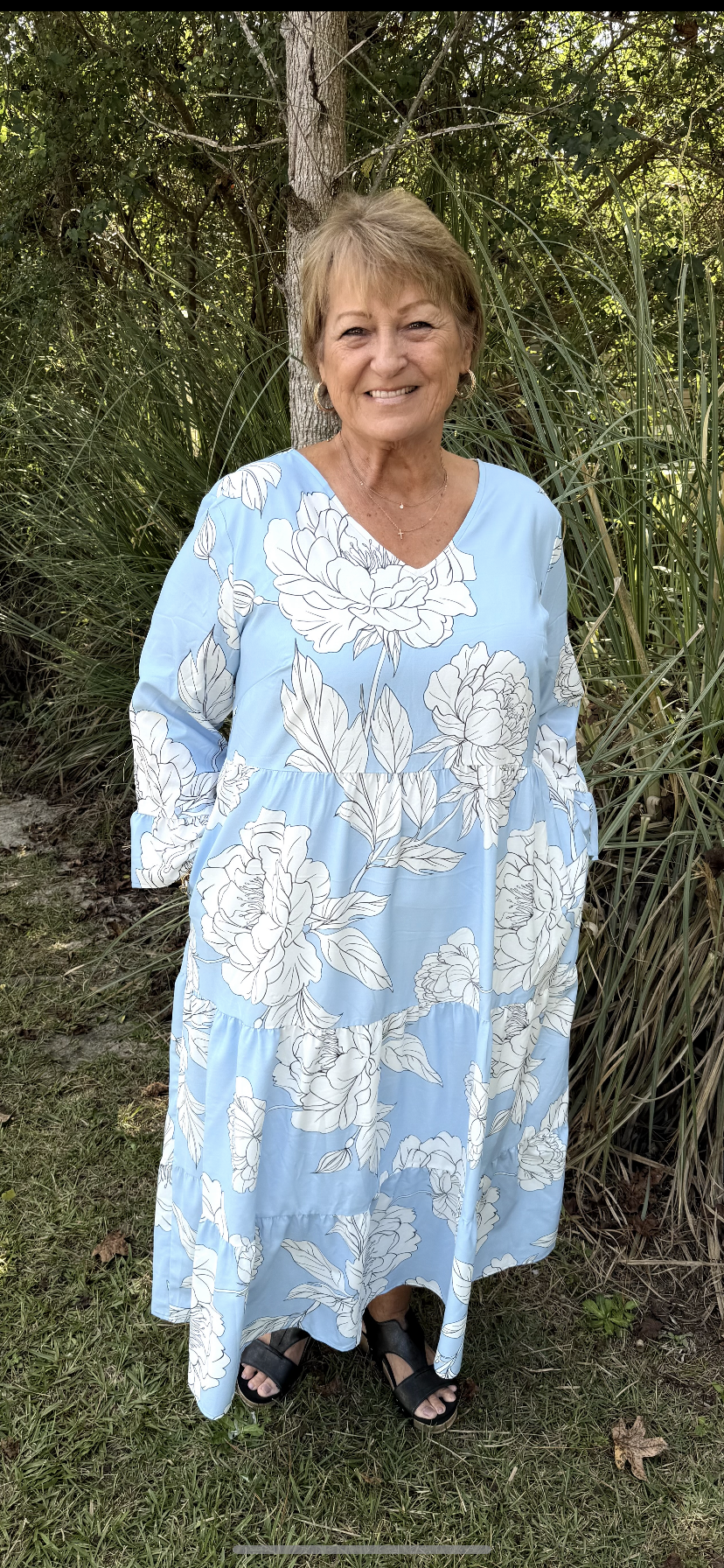 113/light blue dress