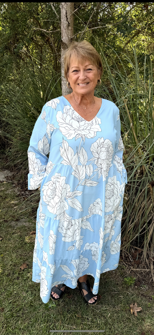 113/light blue dress