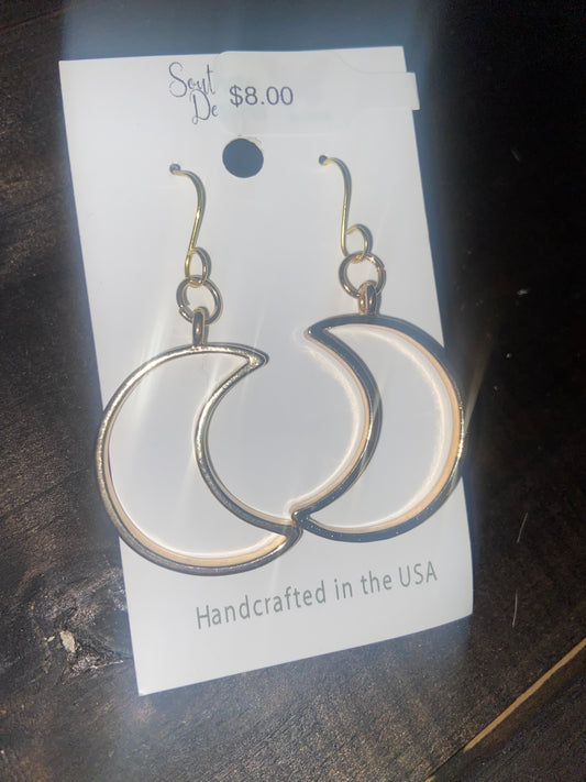 half moon earrings