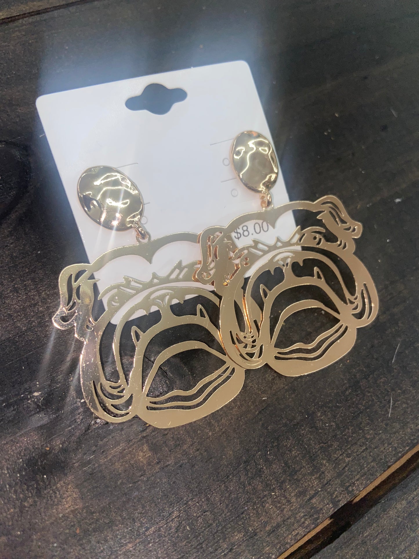 Bulldog Earrings