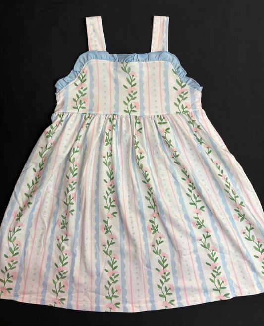 001/floral ruffle dress