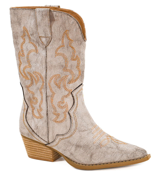 001/crackle putty boots