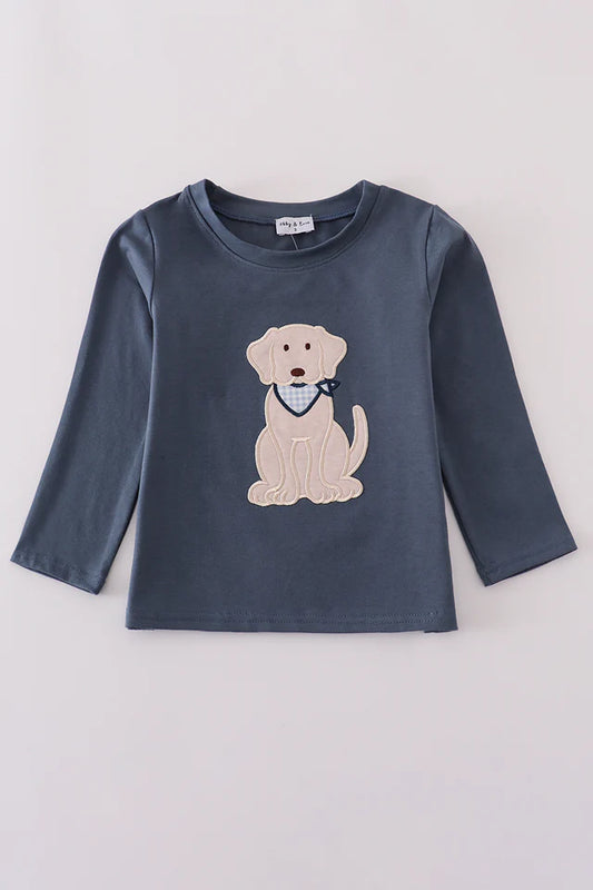 001/boy long sleeve dog top