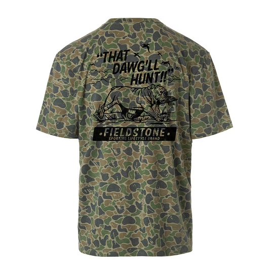 001/backwoods camo bird dawg tee