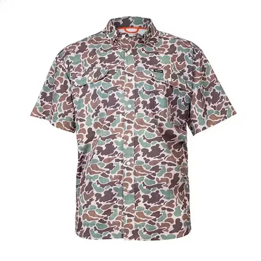 001/s.s camo button down