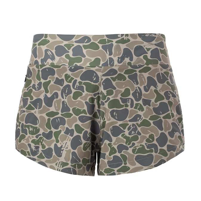 001/women’s yoga shorts camo