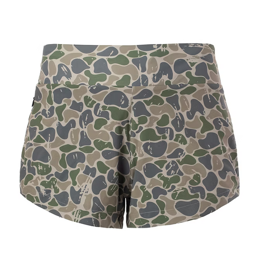 001/women’s yoga shorts camo