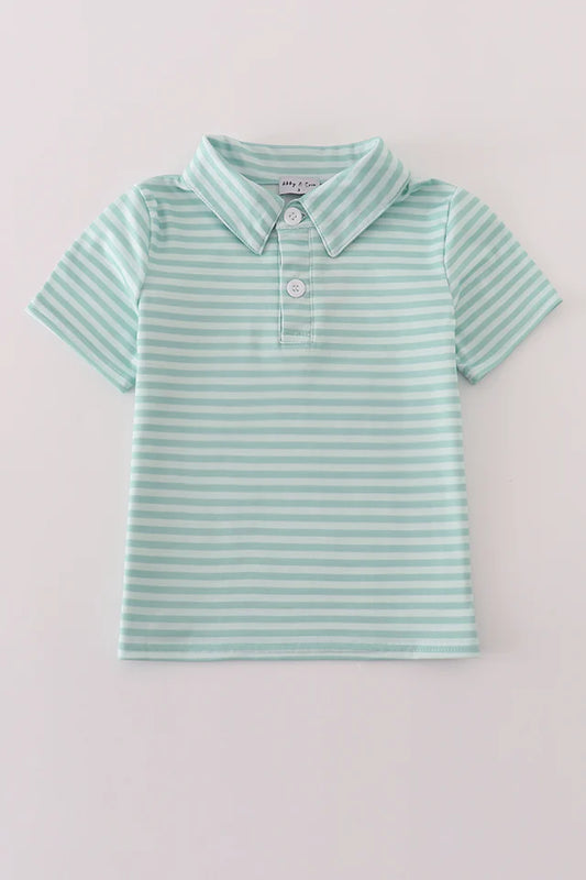 001/mint stripe shirt