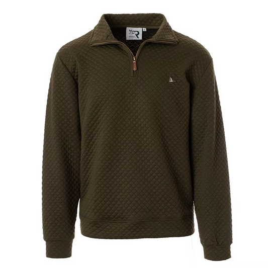 001/drake 1/4 zip green